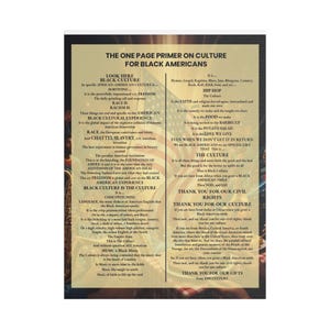 Black Culture Poem Satin Canvas Print | Afrocentric Wall Art | African American Poetry Art | Black History Canvas | Melanin Home Decor Gift image 6