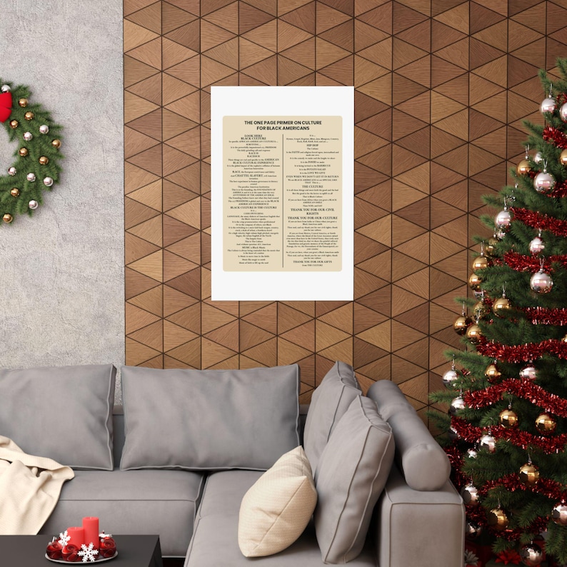 One Page Primer on Culture Matte Poster | Black Culture Art Display | Afrocentric Desk Decor | African American Office Gift image 16
