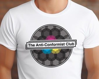 The Anti-Conformist Club official graphic tee - Express your creative & unique individuality fun teen genz millennial nonconformist