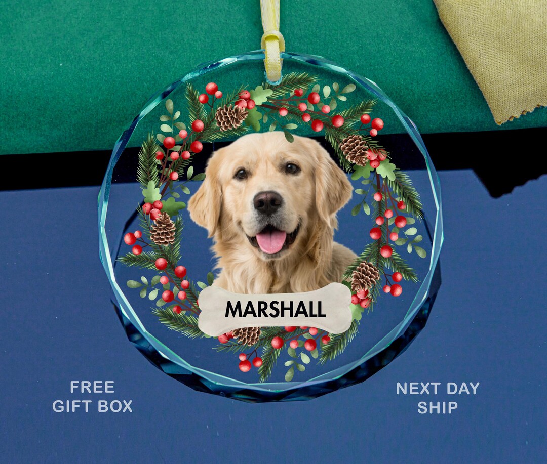 Custom Pet Photo Ornament: Personalized Dog or Cat Christmas Gift - Etsy