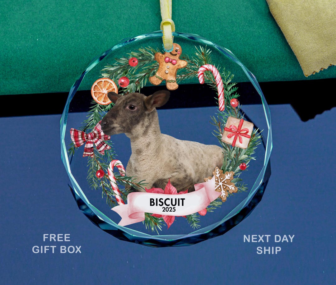 Custom Pet Glass Ornament 2025 | Personalized Dog Cat Photo Keepsake - Etsy