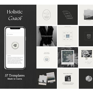 Holistic Coach, Wellness Coach, Life Coach, Canva Social Media, Instagram Template, Health Wellness, Health Coach, Wellbeing Coach