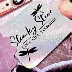 Custom Glitter Holographic Stickers: Your Logo, Kiss Cut & Die Cut