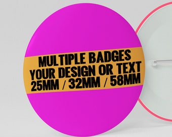 Gepersonaliseerd - Meerdere badges - 3 maten - Uw ontwerp/logo