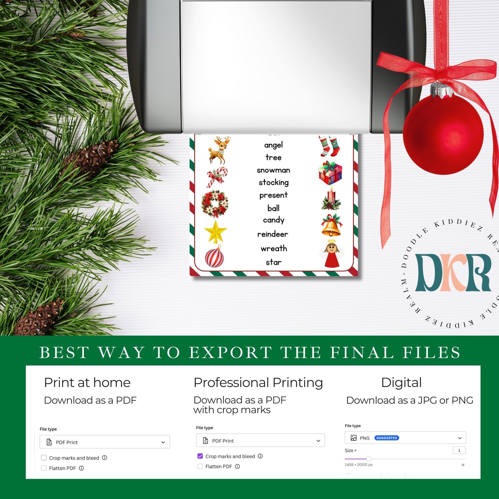 Printable Kids Christmas Activities Packs, Christmas Activity Pack for ...