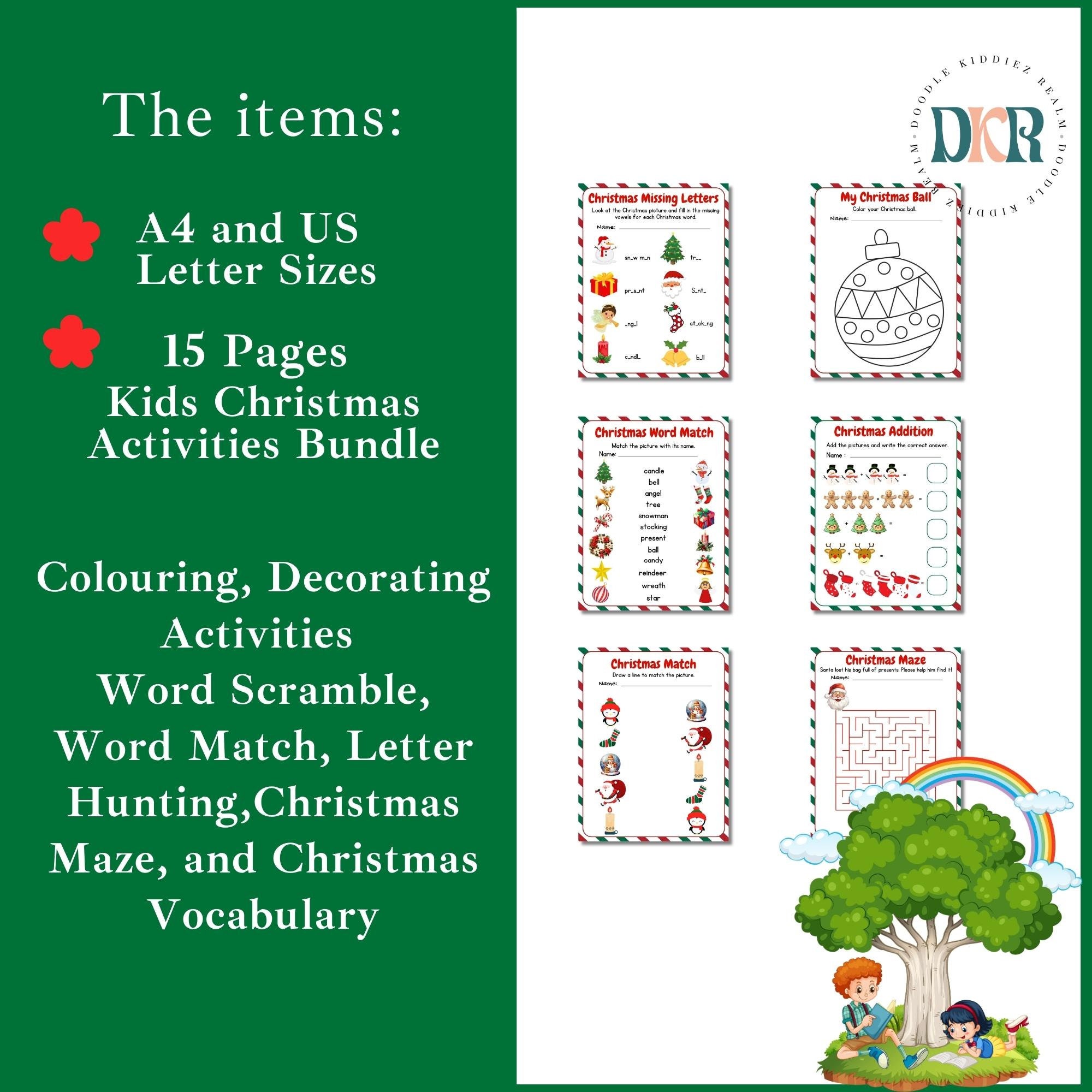 Printable Kids Christmas Activities