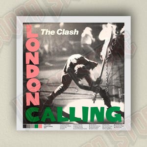 The Clash Poster /London Calling Poster / Musical Poster / Music Poster (Digital Download)