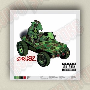 Gorillaz Poster / Gorillaz 2001 Poster / Musical Poster / Music Poster (Digital Download)