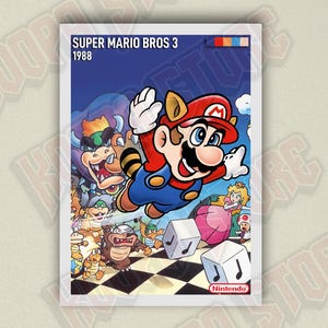 Super Mario Bros 3 Videogame Poster (Digital Download)