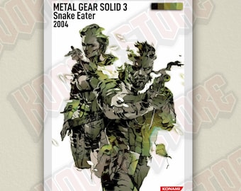 メタルギアソリッド3: スネークイーター 額入りプリント広告/ポスター