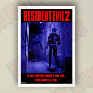 Resident Evil 2 Videospiel Poster (DIGITAL DOWNLOAD)