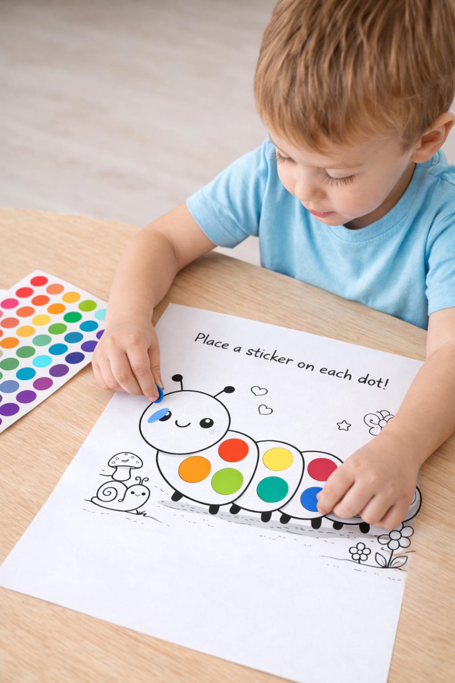 16 Worksheets Preschool Sticker Dot Activity Pages | Fine Motor Skills ...