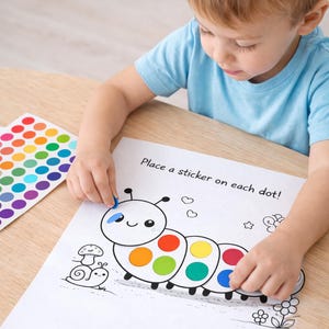 16 Worksheets Preschool Sticker Dot Activity Pages | Fine Motor Skills ...