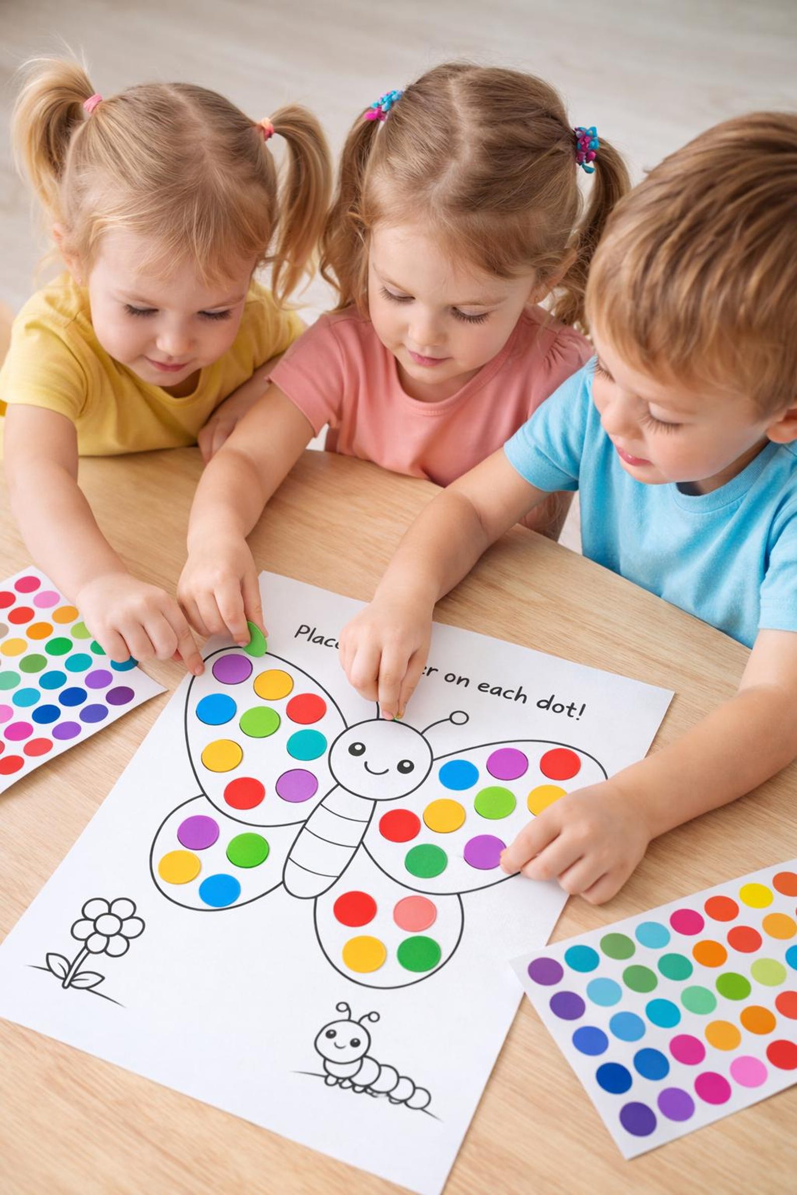16 Worksheets Preschool Sticker Dot Activity Pages | Fine Motor Skills ...