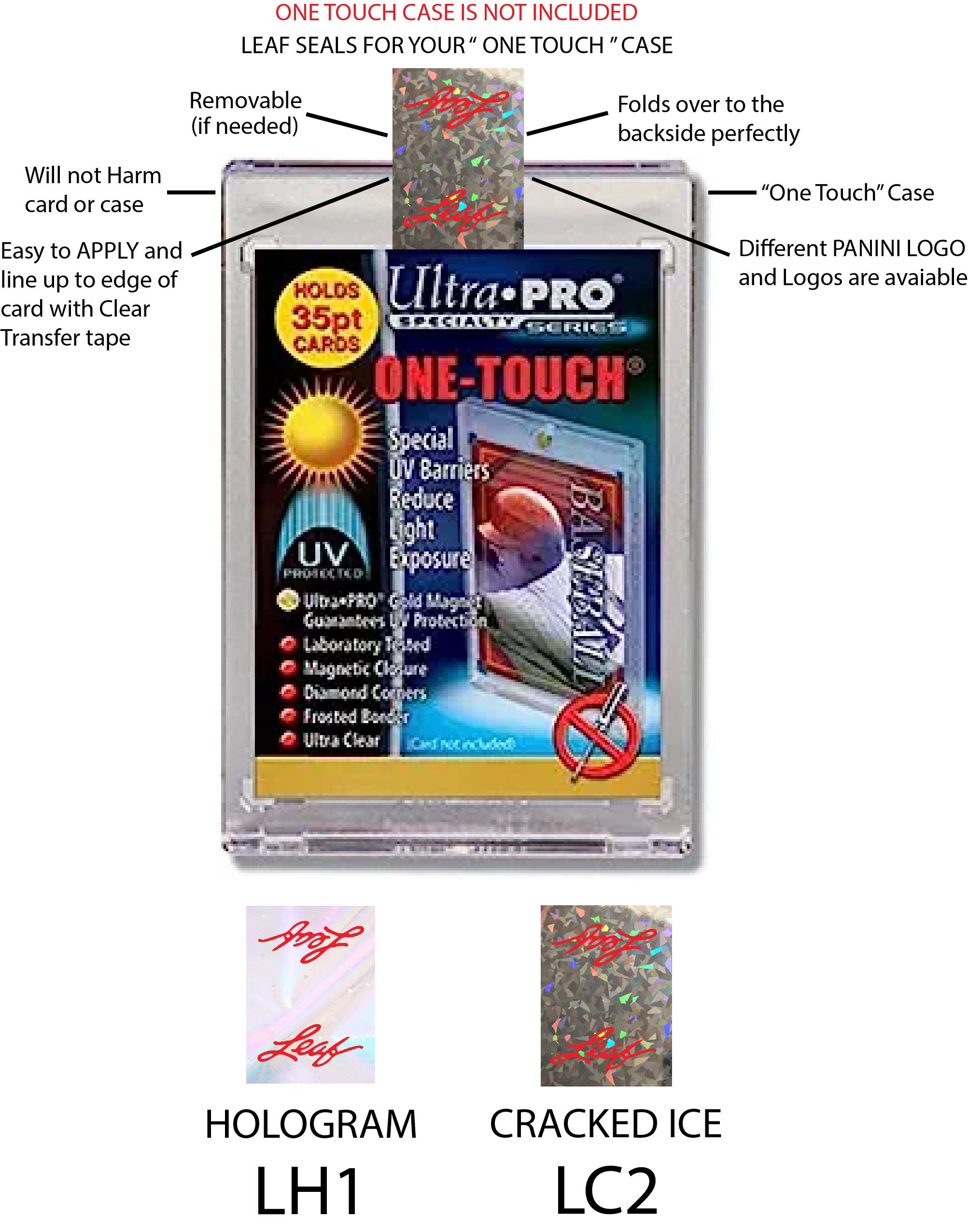One Touch Case Labels Security Seal LEAF Trading Cards LEAF Cards Labels One -touch Magnetic Holders HOLOGRAM Leaf Seals 40 Pcs. Leaf Labels - Etsy