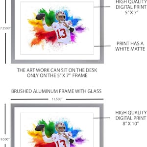 Brock Purdy Colour Blast Art - réimpressions d'art originales Cartes PANINI PANINI Colour Blast C.J. Stroud Art C.J. Stroud Art Carte d'art C.J. Stroud