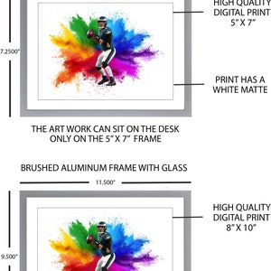 Jalen Hurts Color Blast Art - Réimpressions d’art originales Cartes PANINI PANINI Color Blast C.J. Stroud Art C.J. Stroud Art Card