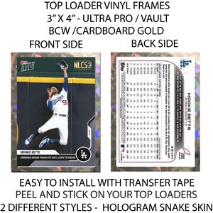 Top Loaders Hologram Cracked Ice Vinyl Frames  Panini TOPPS Donruss Ultra Pro  Vault  BCW  Cardboard Gold Top Loaders Sports Card Holders