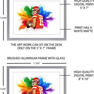 Patrick Mahomes Color Blast Art - Réimpressions d’art originales Cartes PANINI PANINI Color Blast C.J. Stroud Art C.J. Stroud Art Card