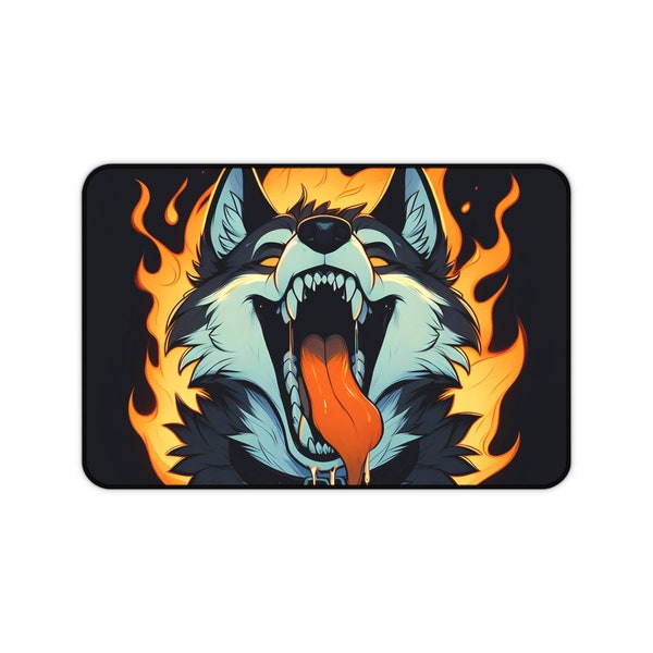 Yiff in Hell - Furry Gaming Mouse Pad/Desk Mat