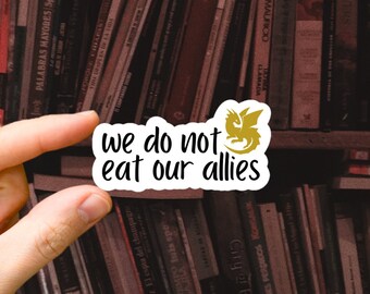Vierde vleugelsticker Andarna We Do Not Eat Our Allies Dragon Iron Flame Onyx Storm