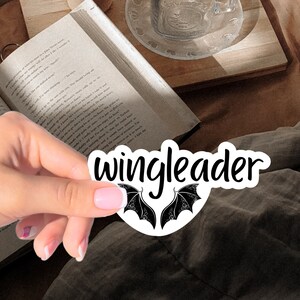 Wingleader Sticker Fourth Wing Iron Flame