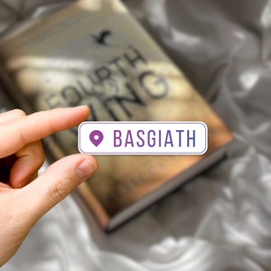 Basgiath Sticker Fourth Wing Instagram Location Tag Iron Flame