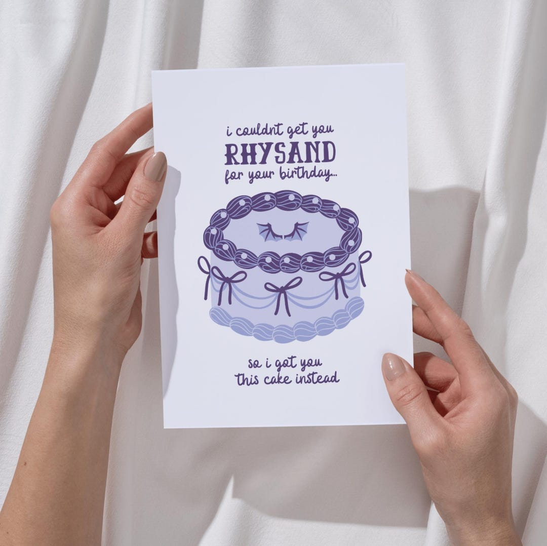 Funny Rhysand Bat Boy Acotar Birthday Card For Best Friend, Bat