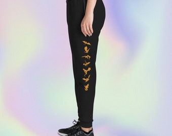 Fourth Wing Riders Black Gold Dragons Women's (Unisex) Joggers