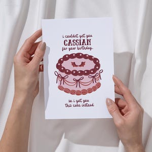 ACOTAR Geburtstagskarte | Kassian Geburtstagskarte | Leseratte | Bestie Geburtstag | Geburtstagskarte für Bücherwurm | Velaris | Nachtgericht