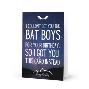 ACOTAR Karta urodzinowa | Bat Boys | Velaris | Night Court