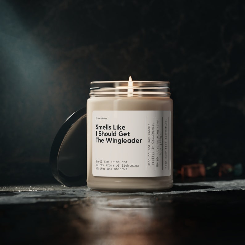 Smells Like I Should Get The Wingleader Candle, Fourth Wing Gift, Gift For Girlfriend, Tairn And Xaden Gift, Book Inspired, Iron Flame Merch image 10