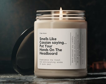 Cassian Hands on the Headboard Candle, Funny Custom Candle, Acotar Fan Gift, ACOSF Book Lover, A Court of Thorns and Roses, Cassian Candle