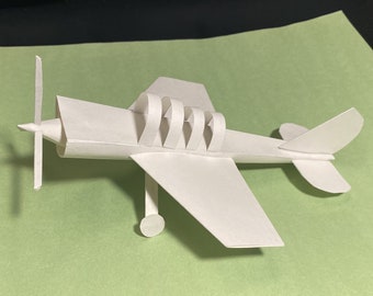 Kit de avión Kit de modelo de papel Kit de modelo de avión Avión de modelo de papel Papercraft Juguete de avión 3D Decoración de avión