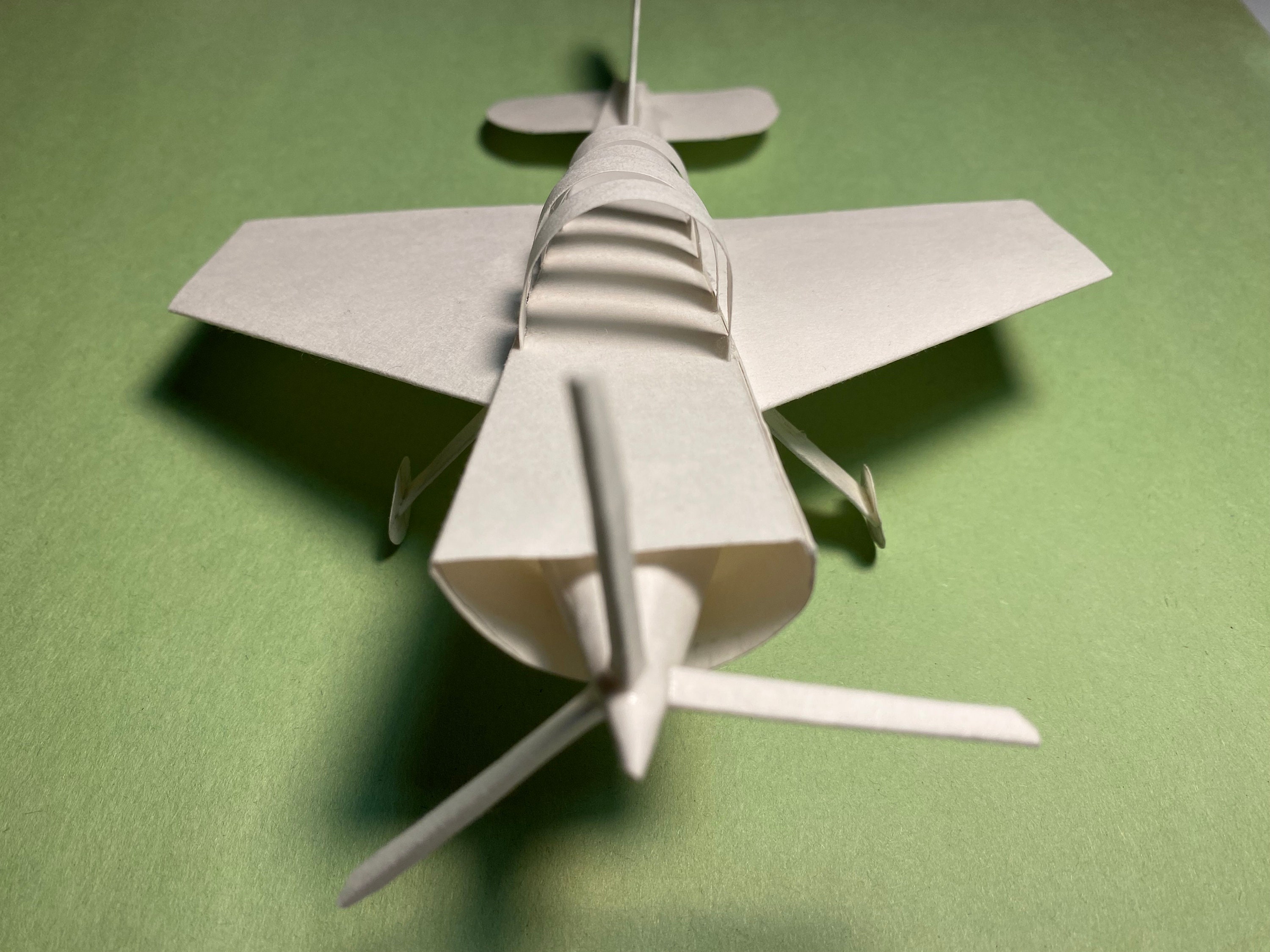 Airplane Kit Paper Model Kit Model Airplane Kit Paper Model Airplane Papercraft 3D Airplane Toy