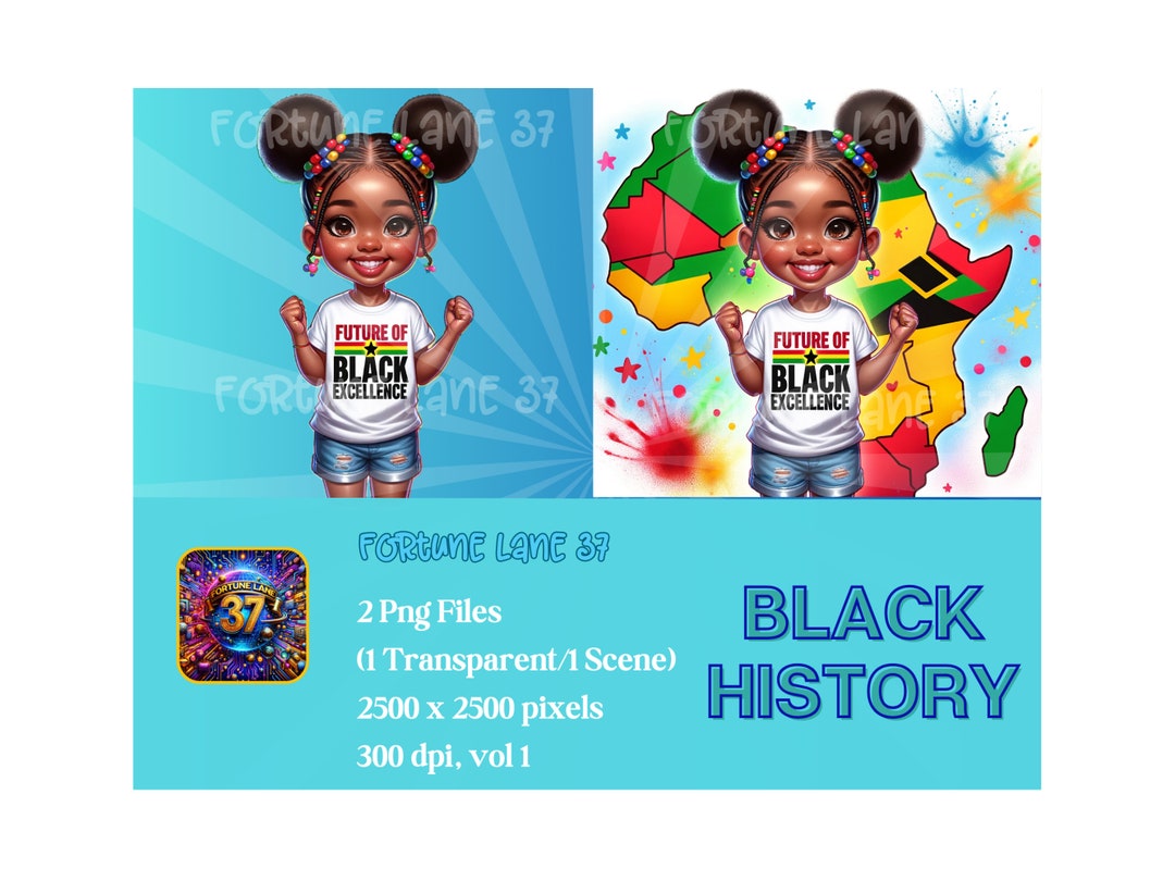Black History Month Png | African American Girl Png | Black Girl Png ...