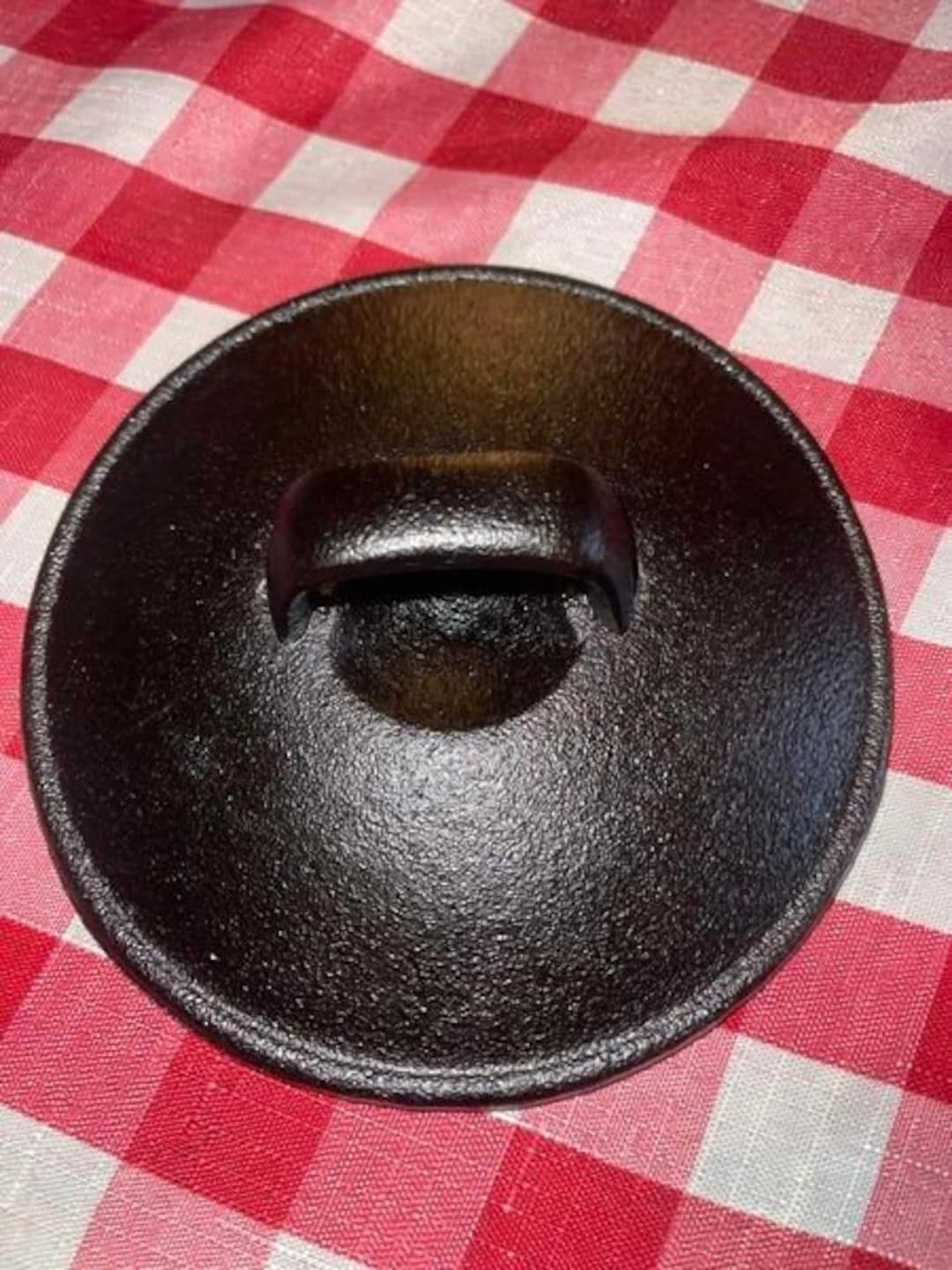Vintage Cast Iron Skillet Lid 6 Outside Lip to Lip Antique, Restored Etsy