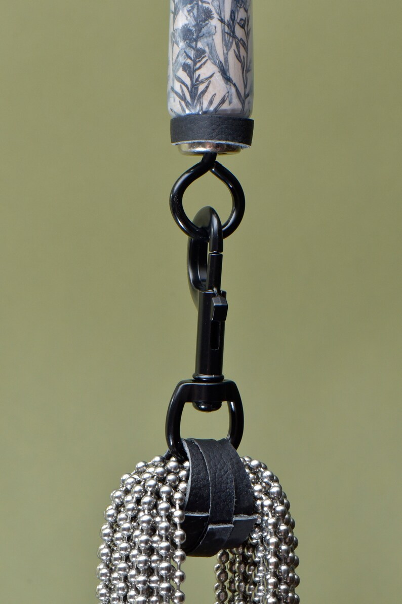 Heavy Metal Ball Chain BDSM Flogger With a Tattoo Inspired Handle Etsy