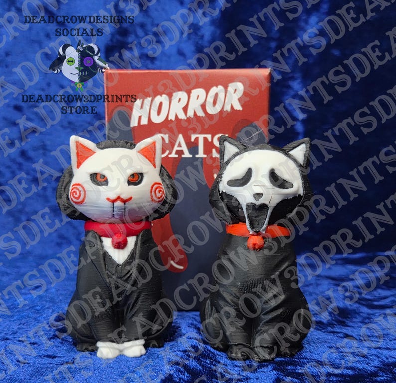 Horror Cat Mystery Blind Box Series 1 | 3D Printed Spooky Horror collectables image 6