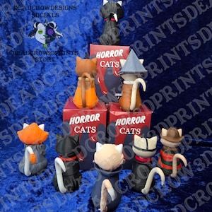 Horror Cat Mystery Blind Box Series 1 | 3D Printed Spooky Horror collectables image 3