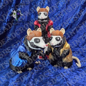 Ghost-Inspired Papa 4 Rat Sculpture (Fan Art) | Handmade 3D Printed Collectible Decor