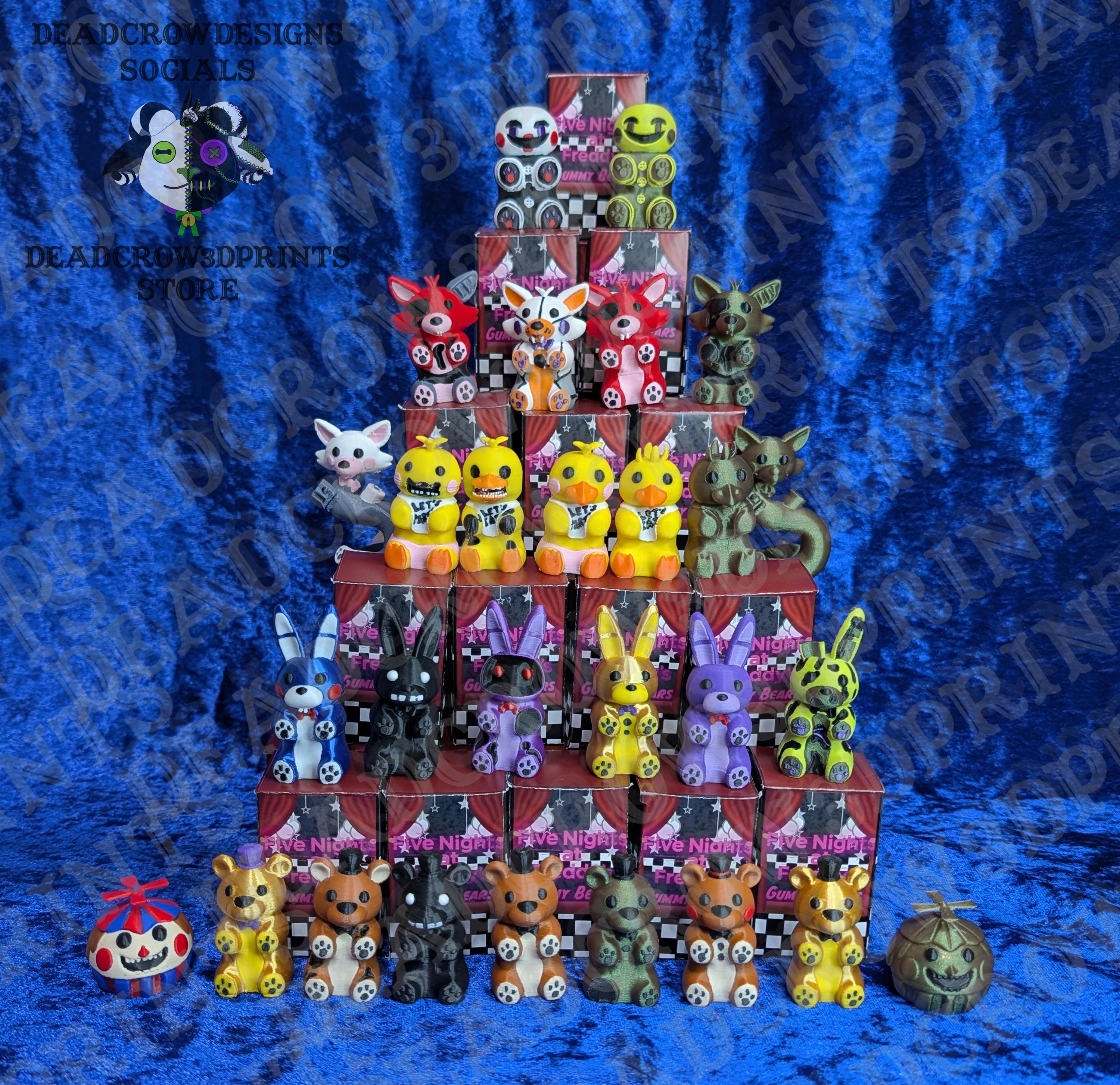 Five Nights at Freddy's Gummy Bear Figurines - Etsy