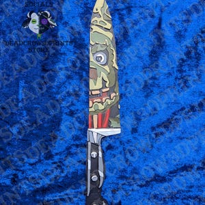FNAF Springtrap knife bookmark | Hand-painted gift for horror lovers
