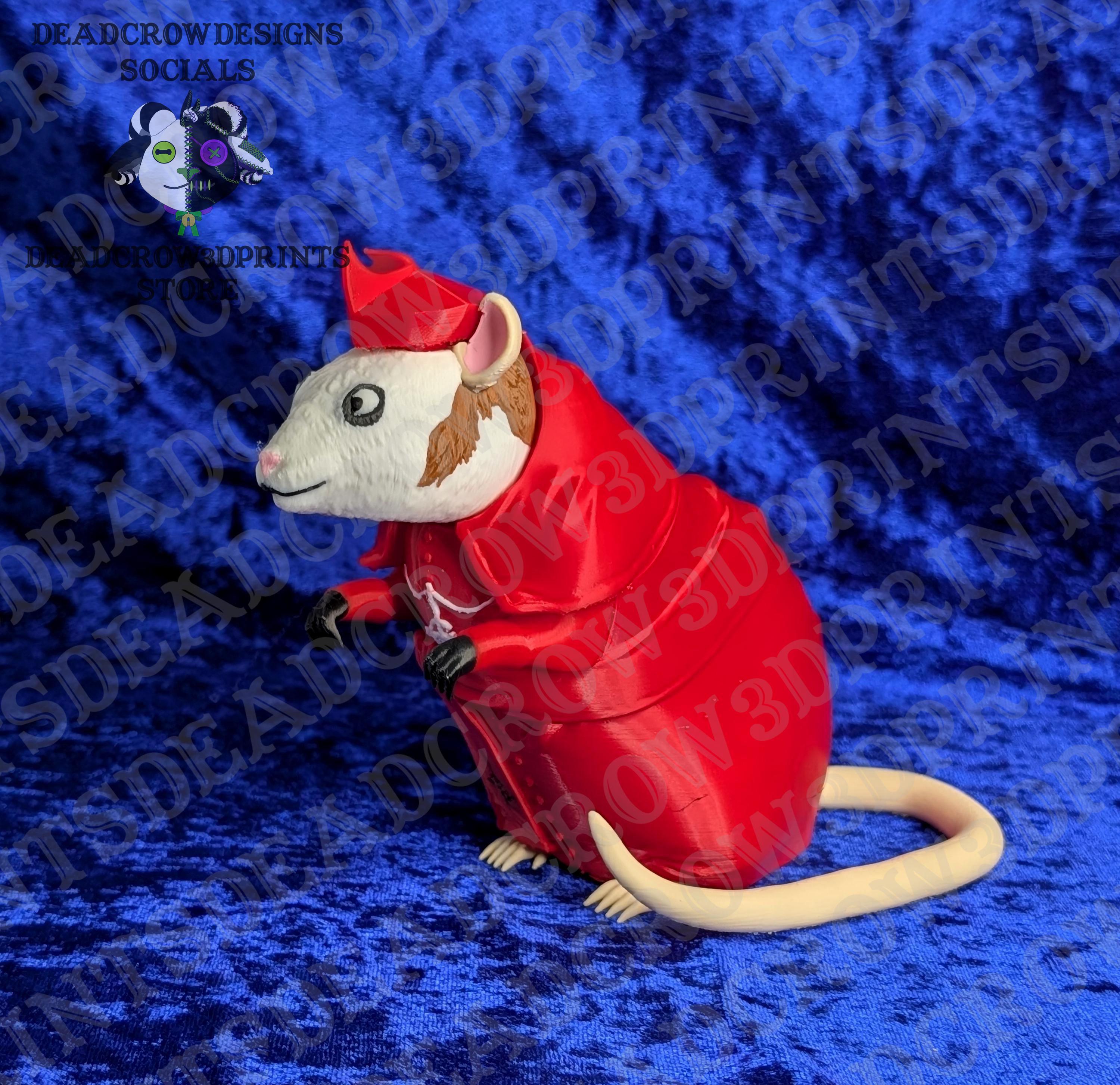 LOVE RAT（RED Ver.) Ghost Band Cardinal Copia Rat Sculpture - Etsy