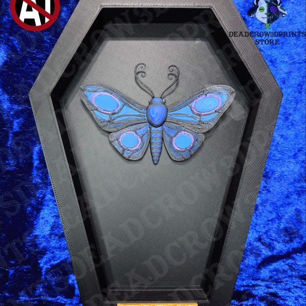 Corpse Bride Inspired Faux Taxidermy Butterfly | Gothic Tim Burton Style Wall Decor