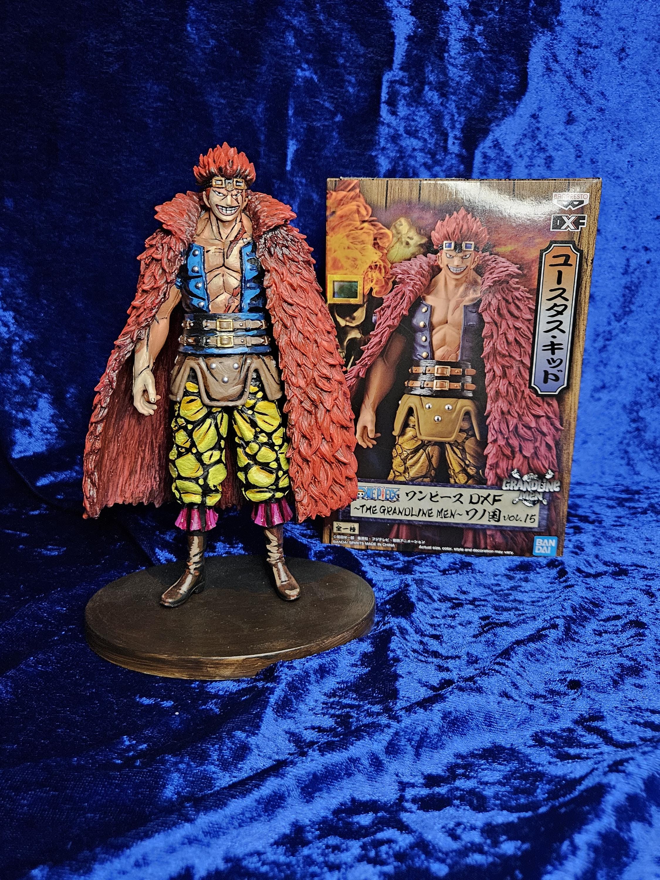 Custom Painted Eustass Kid Figure from One Piece - Artisan Collectible