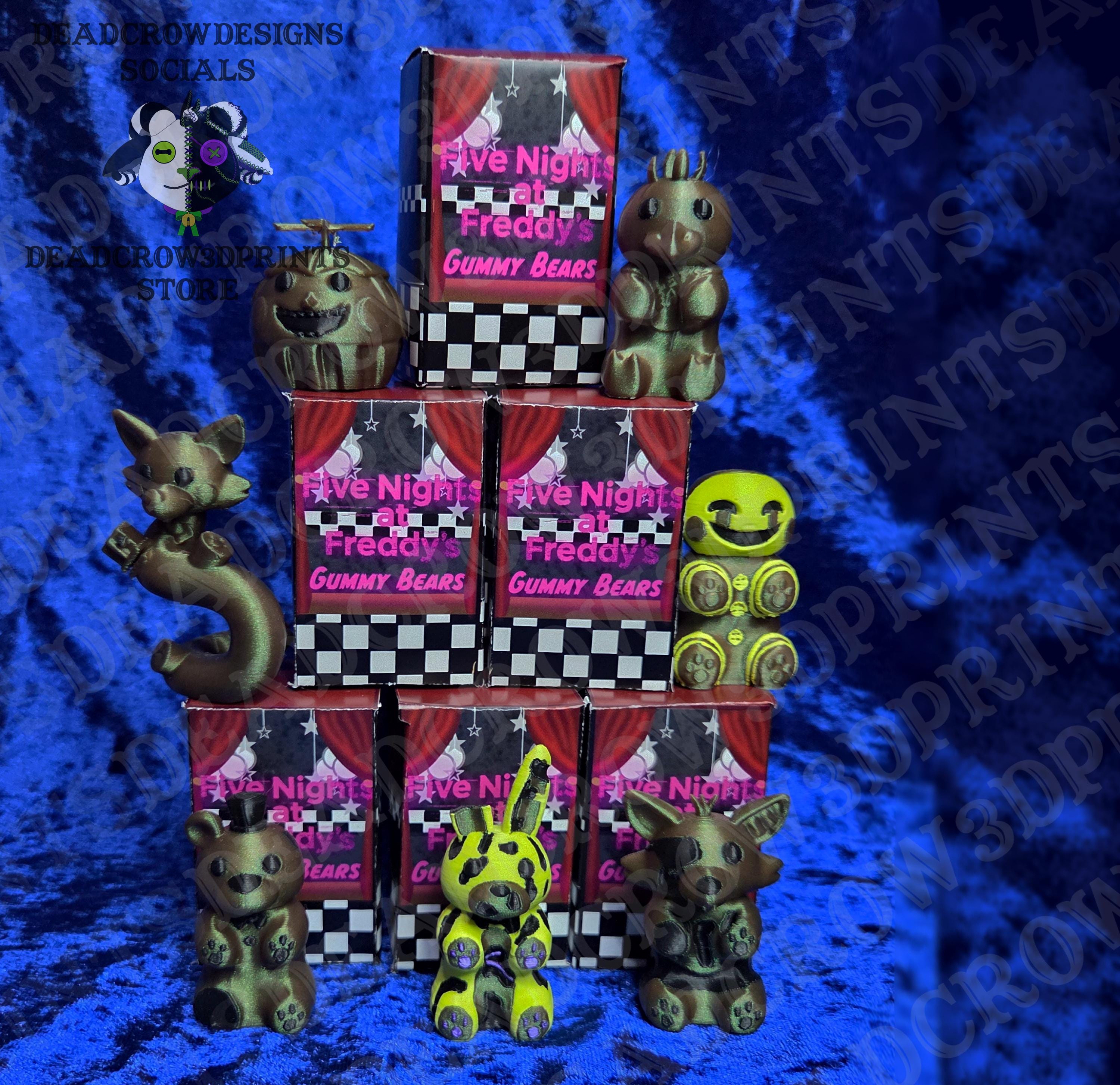 Five Nights at Freddy's Gummy Bear Figurines - Etsy