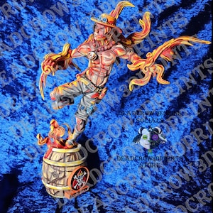 Ace 3D Printed Sculpture - Hand-painted One Piece Figure