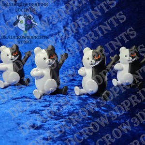 Figura coleccionable de Monokuma Danganronpa: regalo para gamers, decoración divertida para el escritorio