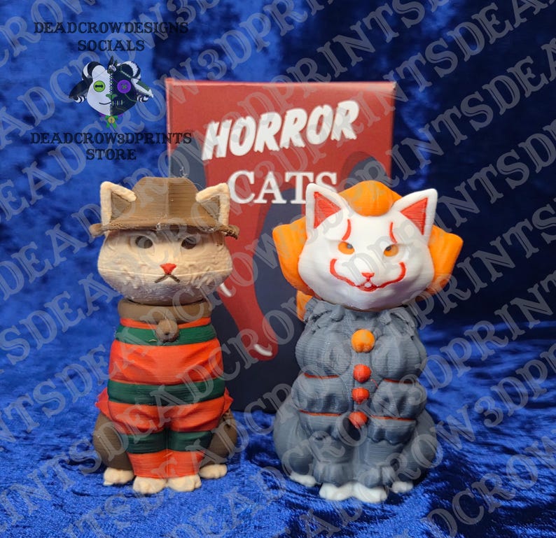 Horror Cat Mystery Blind Box Series 1 | 3D Printed Spooky Horror collectables image 7